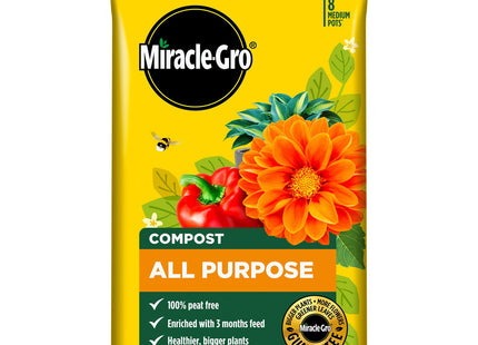 Miracle-Gro Premium All Purpose Compost, Peat Free, 40 Litre