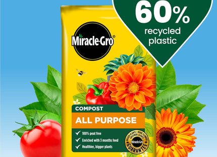 Miracle-Gro Premium All Purpose Compost, Peat Free, 40 Litre