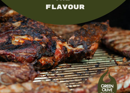 Green Olive Firewood Company Fruit Basket BBQ Hardwood Pellets 10kg
