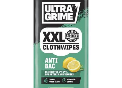 Ultragrime XXL Clothwipes Anti Bacterial 20pck
