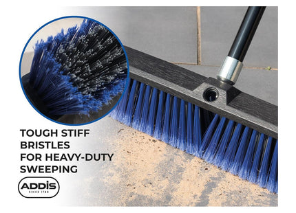 Addis Outdoor Broom & Patio Brush Blue Black 60cm 519937
