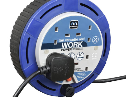 Masterplug Four Socket, 5 Metre Cassette Reel 4g SCT0510