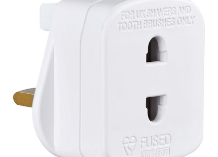 Masterplug Shavingadaptor_01 Electric Shaver Adaptor, 50 x 48 x 46 mm, White