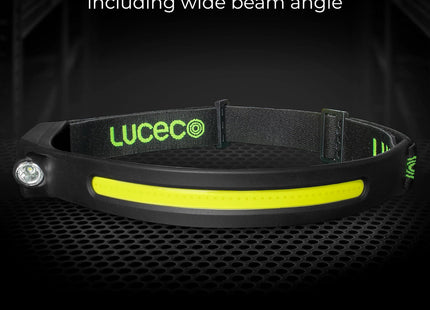 Masterplug Luceco LED Flexible Head Torch with USB and Pir Motion Sensor, 4 Light Modes, 350lm LILHF35P65