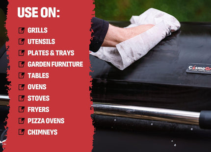 UltraGrime BBQ Cleaning Wet Wipes Tougher Multi-Purpose Heavy-Duty Textured Barbecue Scrubbing Cloths (60 Thick XX-Large Wipes)