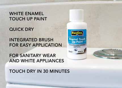 Rustins Quick Dry Enamel Touch Up Paint 20ml