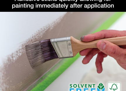 Shurtape Frog Tape Green Multi Surface Painters Masking Tape, Indoor Painting and Decorating For Sharp Lines and No Paint Bleed 36mm x 55m