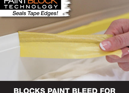 Shurtape Frog Tape Yellow Delicate Surface Painters Masking Tape 24mm x 55m. Indoor painting and decorating for sharp lines and no paint bleed