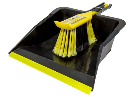 Bulldozer Heavy Duty Dustpan & Brush Set