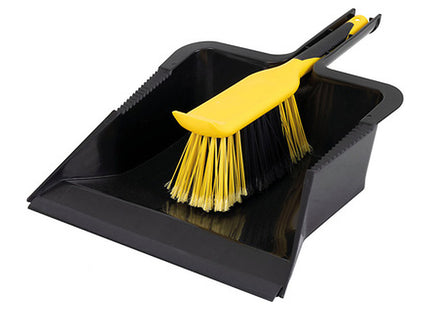 Bulldozer Heavy Duty Dustpan & Brush Set