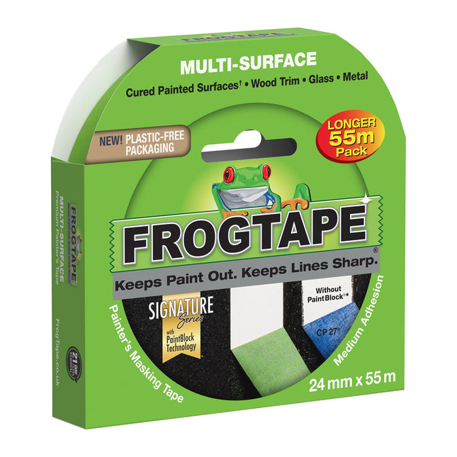 Shurtape FrogTape Multi-Surface Painter's Masking Tape Green 24mm x 55m