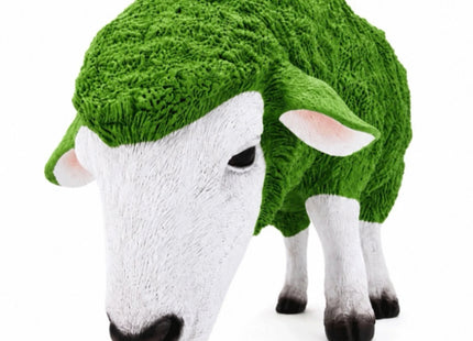 Ewe-Neek Decorative Grazing Sheep Garden Ornament - Basil The Green Sheep