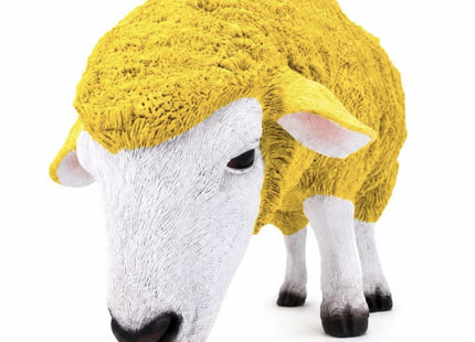 Ewe-Neek Decorative Grazing Sheep Garden Ornament - Custard The Yellow Sheep