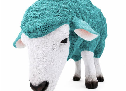 Ewe-Neek Decorative Grazing Sheep Garden Ornament - Tiff The Blue Sheep