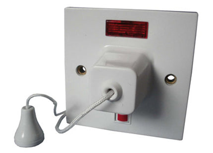 45A Double Pole Ceiling Pull Switch/Neon - CEDCLS45N - Great for Ceiling Lights
