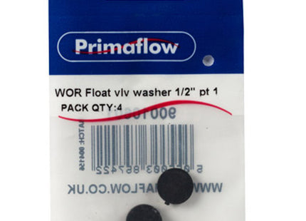 Primaflow Float Valve Washer 1/2" - Pack of 4 - 9BVWP1