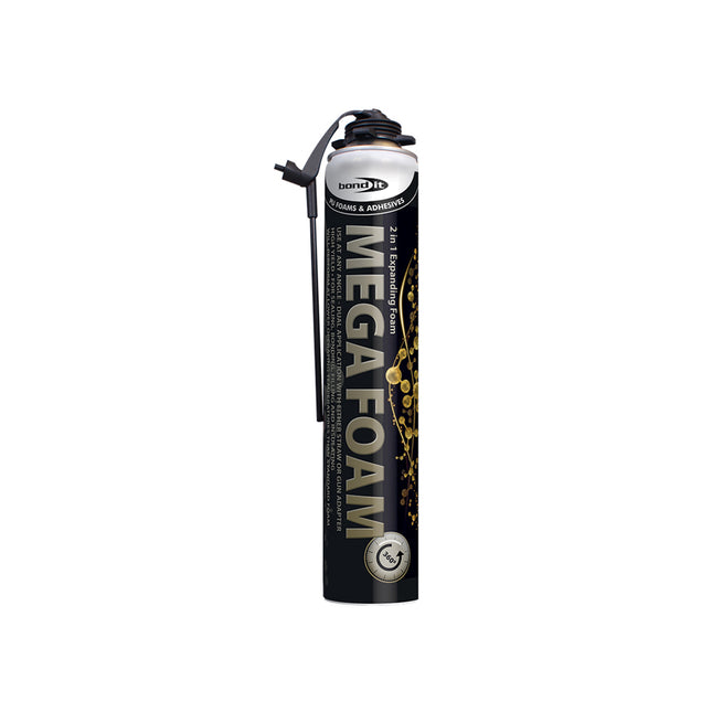 Bond-It Mega Foam 750ml Gun / Aerosol Expanding Foam. Beige. (Box of 12)