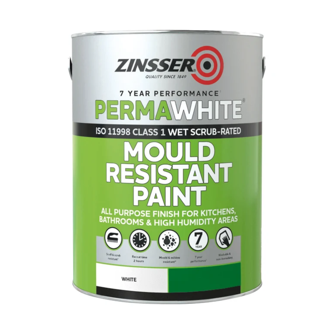 Zinsser Perma-White Interior Paint Satin 1 Litre