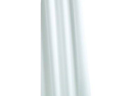 Croydex Plain White Textile Shower Curtain - AF159022
