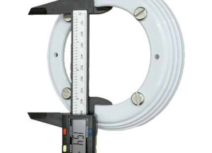 McAlpine FGTR118TOP-50 Conversion Kit to convert any TSG50 or TSG52 Gully to a sheet flooring gully with CP Brass Clamp Ring, Stainless Steel Grated Cover Plate and Dip Tube