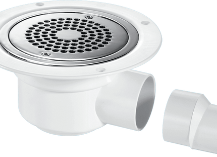 McAlpine TSG50-ANTI/LIG 50mm Water Seal Trapped Gully, Clamp Ring and Cover Plate, 2" Horizontal Outlet and 2" x 1½" Socket Reducer
