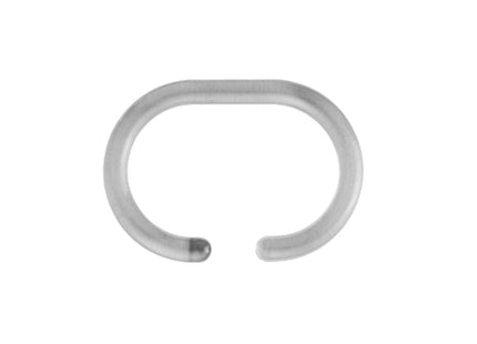 Croydex C Shaped Curtain Ring - Pack of 12, Clear - AK142132