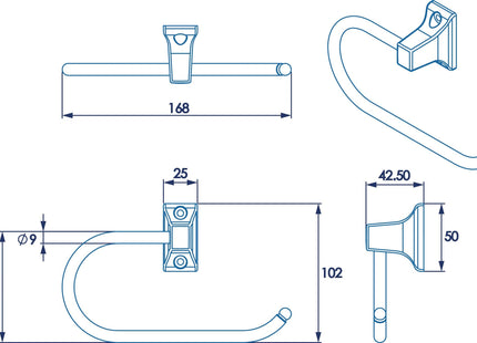 Croydex Sutton Hook Toilet Roll Holder - QM731241