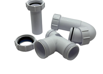 McAlpine ASA10V-FS 75mm Water Seal Adjustable Inlet Tubular Swivel Anti-Syphon (Silentrap) 'P' Trap Universal Outlet Fixed Stalk