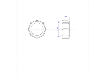 McAlpine S8B 1¼" BSP Compression Nut