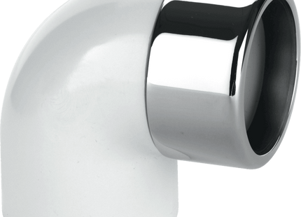 McAlpine ABS42/43A-CB 90° Chrome Plated Brass Compression Bend x ABS Solvent Weld,