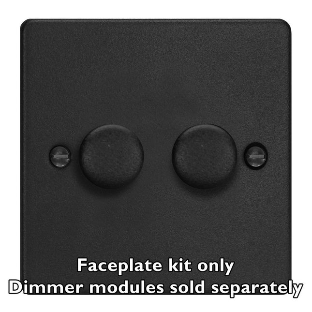 Varilight 2-Gang Matrix Kit For Rotary Dimmers  Matt Black