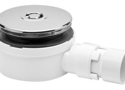 McAlpine Shallow Shower Trap Chrome 53mm High x 90mm x 1.5" outlet   ST90CP10-53