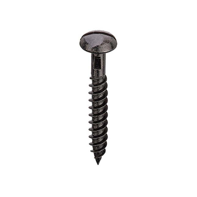 Unifix Woodscrews Slotted Round Head Black Japanned - 8G x 1.1/4" (4.0 x 30Mm) (Box of 200)