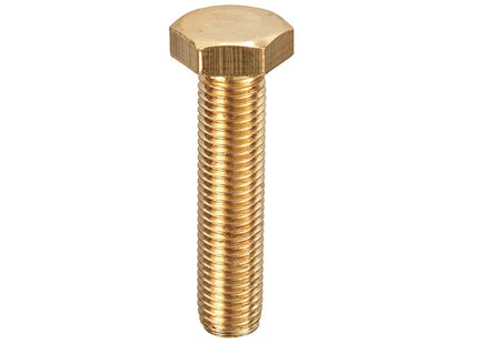 Unifix Brass Hexagon Setscrews DIN 933 - M6 x 25 (Box of 100)