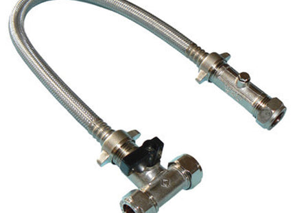 Primaflow VCFL Filling Loop - Tee, Push Fit, Brass - 307417