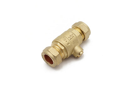 Primaflow QQM Iso Valve 15mm Brass - Full Flow