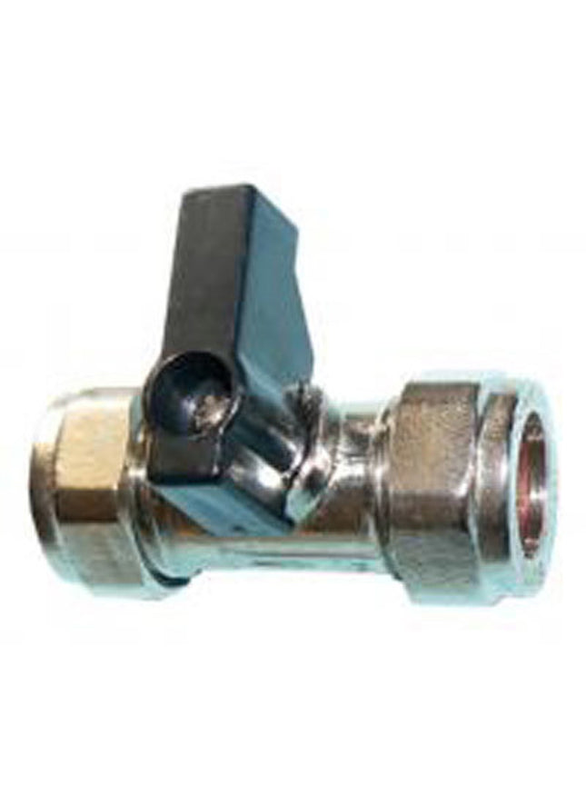 Primaflow QQL Iso Valve 22mm Chrome with Lever - Perfect for Plumbing