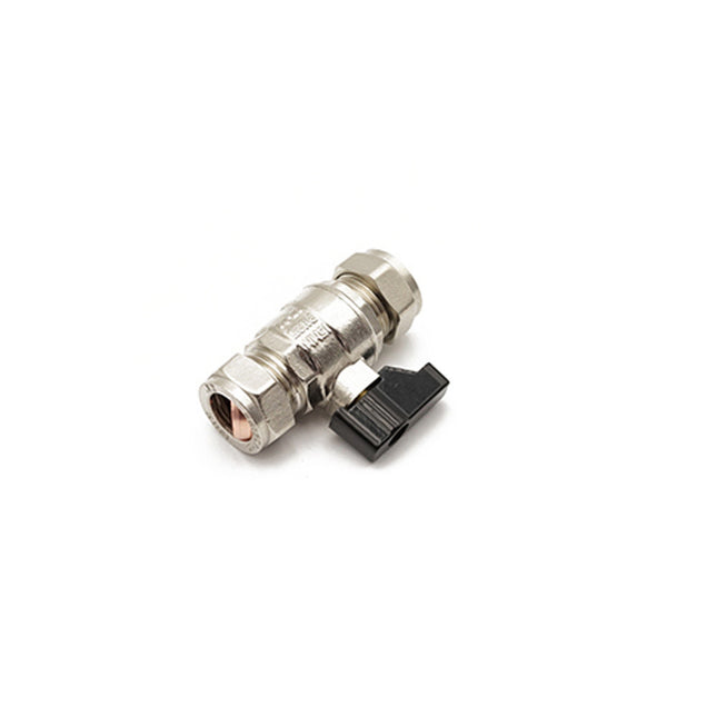 Primaflow QQHL Iso Valve 15mm CP Full Flow + Lever - Ideal for Plumbing