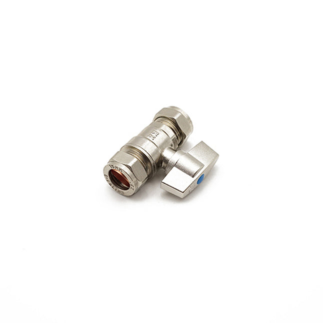 Primaflow QQPL Isoplus Isolation Valve 15mm Chrome - BHISO15 - Essential for Plumbing