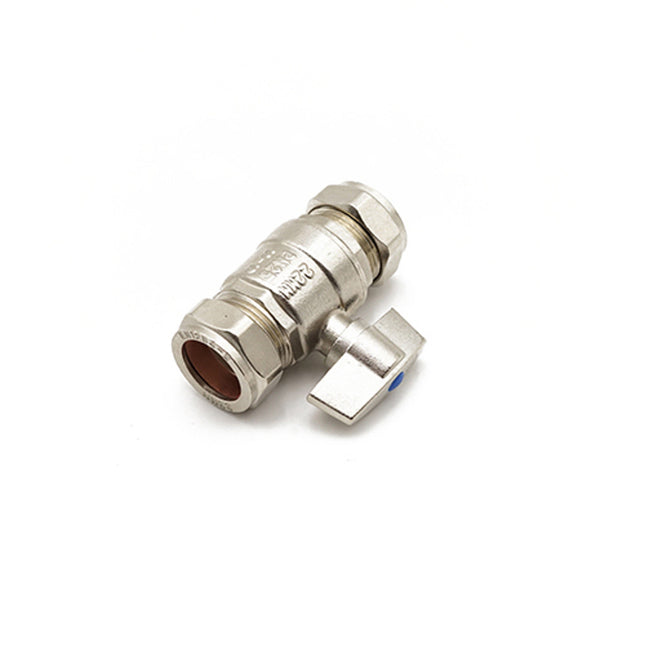 Primaflow QQPL Isoplus Isolation Valve 22mm Chrome - Ideal for Plumbing