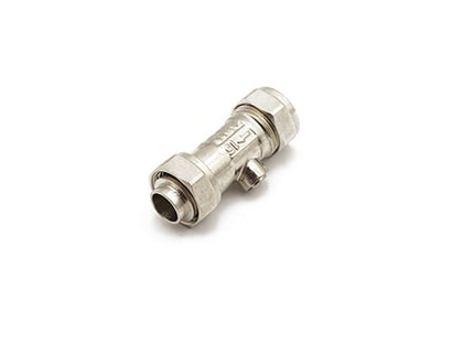 Primaflow QS Service Valve Strt 15mm x 1/2" Chrome - 304807 - Essential for Plumbing