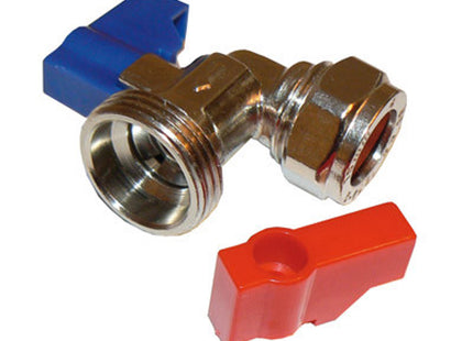 Primaflow QW Wash Mac Valve - Angle 15mm x 3/4" CP - 392415