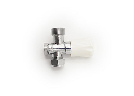 Primaflow QW Wash Mac Valve Strt With Backplate CP - Perfect for Washing Machines