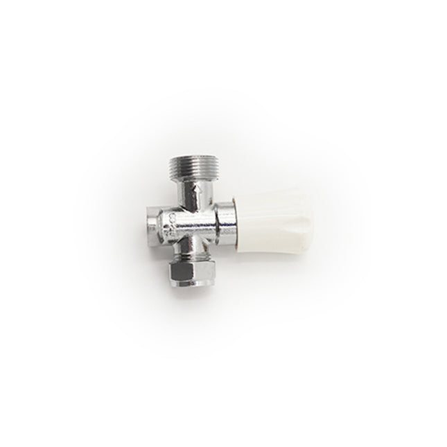 Primaflow QW Wash Mac Valve Strt With Backplate CP - Perfect for Washing Machines