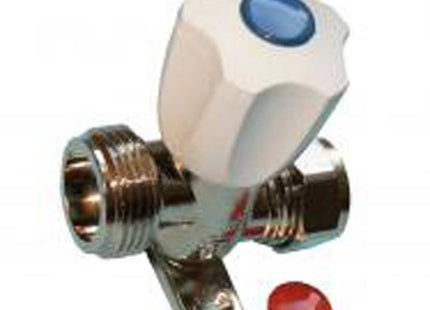 Primaflow QW Wash Mac Valve Strt With Backplate CP - Perfect for Washing Machines