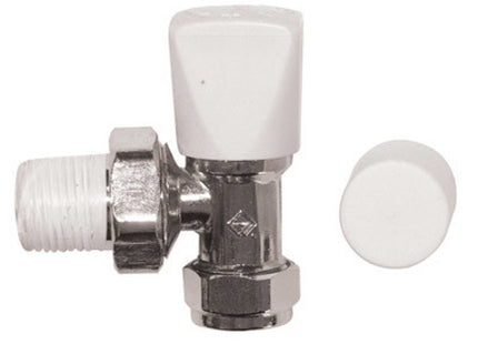 Primaflow 8Mm Angle Ls+Wh Rad Valve Chrome - 312845 - Manual Radiator Valve