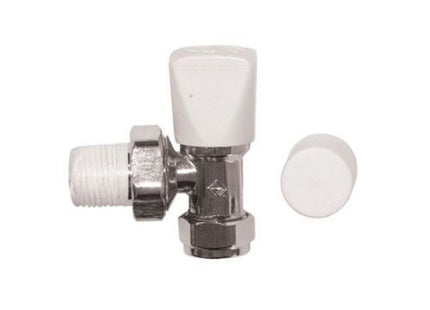 Primaflow 8Mm Angle Ls+Wh Rad Valve Chrome - 312845 - Manual Radiator Valve