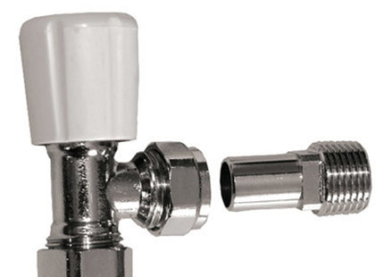 Oprv Optima Rad Valve 15mm with 1/2" Tail - Perfect for Radiators