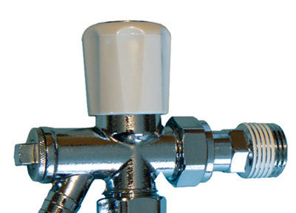 Primaflow Oppl Optima Plus Rad Valve With D/O 15Mm - Manual Radiator Valve