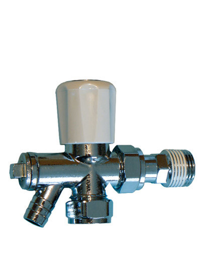 Primaflow Oppl Optima Plus Rad Valve With D/O 15Mm - Manual Radiator Valve